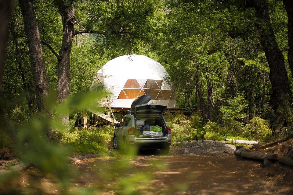 Glamping Domos Treepod 호텔 라스 트란카스 외부 사진